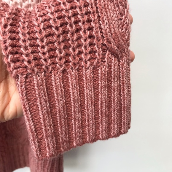 XL Cable Knit Colourblock Open Front Cardigan - Picture 9 of 14